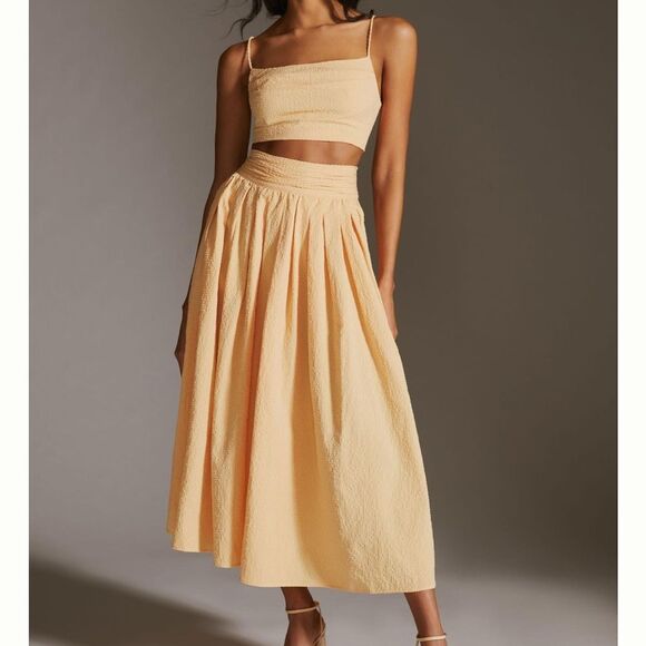 Anthropologie Sunday in Brooklyn Gingham Textured Crop Top- XL NWT - Picture 9 of 10